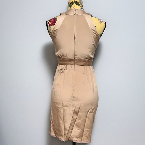 Bebe Satin Halter Neck Wrap Dress Size XXS - Picture 3 of 4